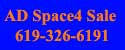 Ad Space for Sale. Contact 619-326-6191 Ad Space for Sale. Contact 619-326-6191